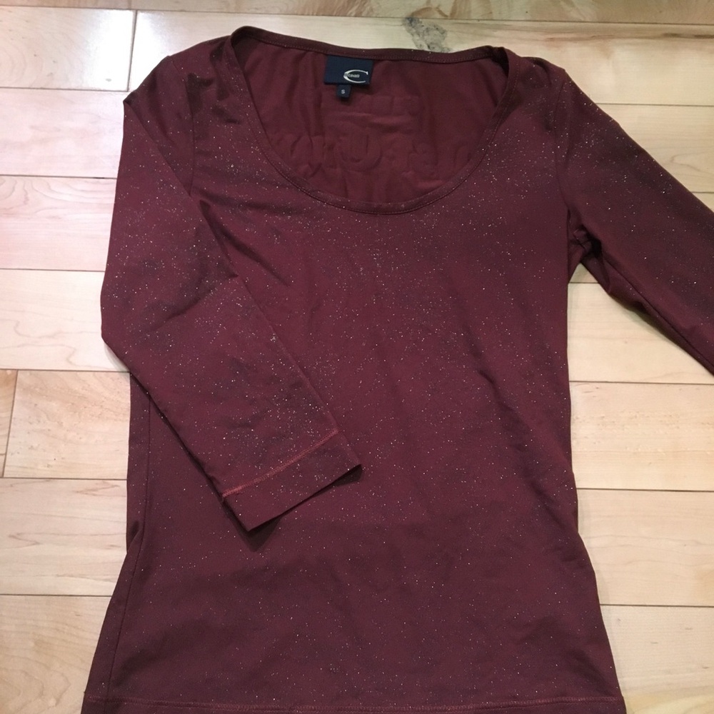 Just Cavalli Burgundy Long Sleeve Shirt